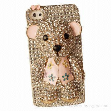 Teddy Bear Crystal Case for iPhone 4/4S/5/5S, Rhinestone Type